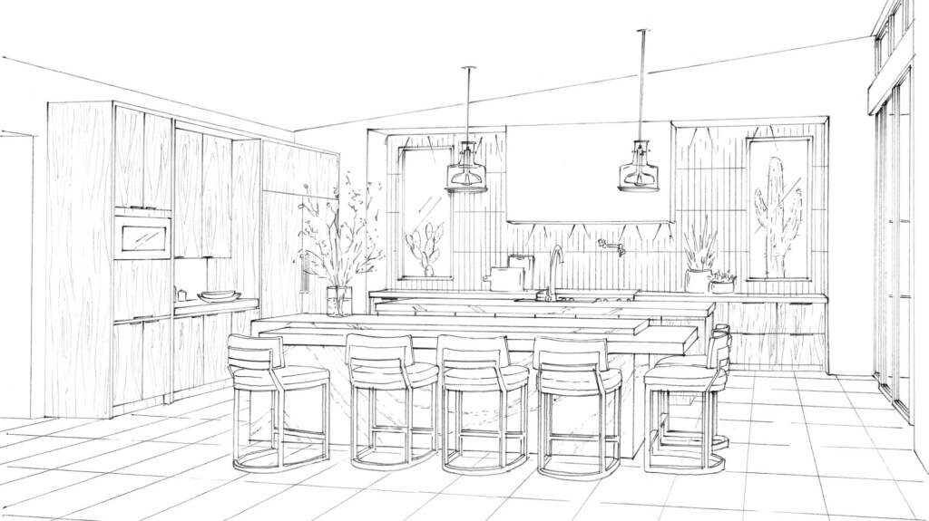 kitchen rendering design
